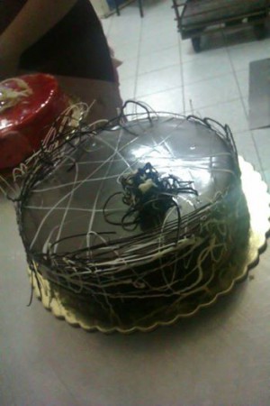 τουρτα σοκολατα με σοκολατενιο παντεσπανι